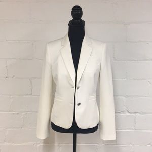 Calvin Klein 2-Button Blazer in Ivory